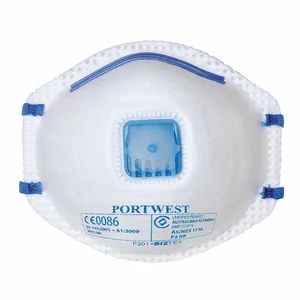 Portwest FFP2 Szelepes maszk P201 fehér