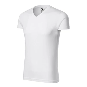 Malfini Slim Fit V-neck férfi póló fehér S