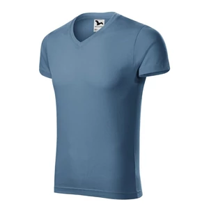 Malfini Slim Fit V-neck férfi póló tengerészkék M