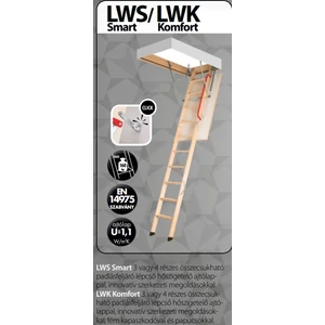 Fakro LWK Komfort 280 padlásfeljáró 60x120 cm