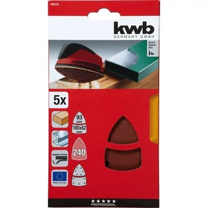 KWB tépőzáras delta csiszolólap 100x62, 93mm G240 5 db
