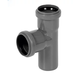 Pvc T-idom 50/50/87 szürke