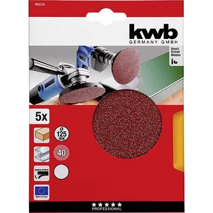 KWB tépőzáras papír csiszolókorong 5db 125mm G40