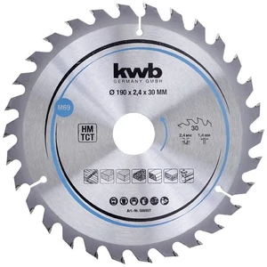 KWB Profi körfűrészlap 190x30x2,4mm TCT fogak:30 wolfram-karbid
