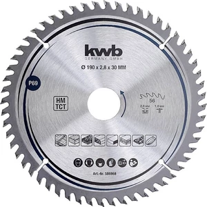 KWB Profi körfűrészlap 190x30x2,8mm TCT fogak:56 wolfram-karbid