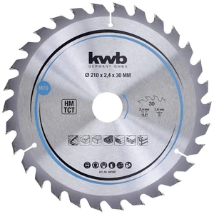 KWB Profi körfűrészlap 210x30x1,4mm TCT fogak:30 wolfram-karbid