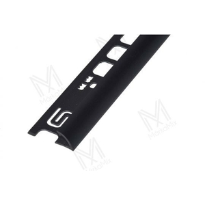 Salag PVC élvédő íves 8mm fekete 2,5fm