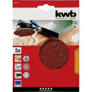 KWB tépőzáras lyukacsos csiszolókorong 5 db 125 mm G80