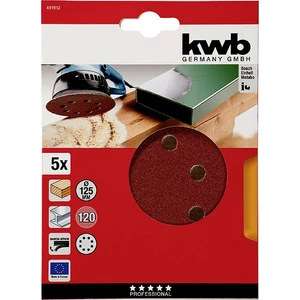 KWB tépőzáras lyukacsos csiszolókorong 5 db 125 mm G120