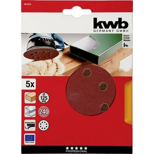 KWB tépőzáras lyukacsos csiszolókorong 5 db 125 mm G240