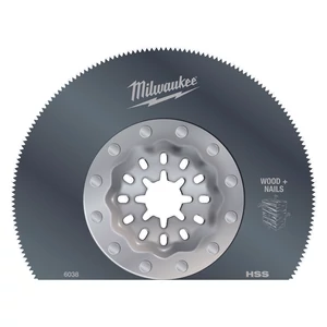 Milwaukee szegmens fűrészlap Bimetál (Fa + Szeg) 85mm