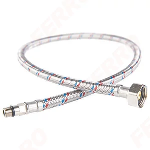 Ferro flexibilis csaptelep bekötőcső 3/8"xM10  60cm
