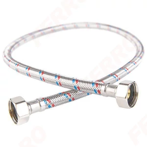 Ferro flexibilis bekötőcső belső, belső menet 1/2"x1/2"  60cm