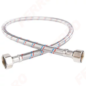 Ferro flexibilis bekötőcső belső, belső menet 1/2"x3/8" 40cm