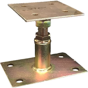 Oszloptartó lap 85x85mm horganyzott magasságállítás 60mm