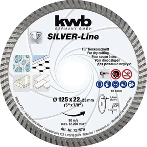 KWB Profi gyémánt vágókorong turbo, extra vékony 125x22,23x1,4mm