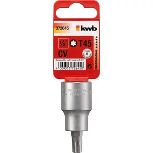 KWB Torx T45 bit-dugófej 1/2" CrV