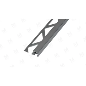 Aluminium Q négyzet profil 8mm eloxált eloxált ezüst 2,5m