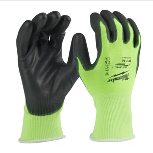 Milwaukee Hi-Vis vágásbiztos kesztyű 1/A-M8-1p