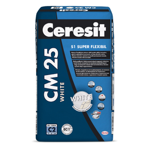 Henkel Ceresit CM25 üvegmozaik és márványragasztó fehér S1 25kg 48db/raklap