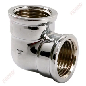 Ferro krómozott könyök 3/8" BB
