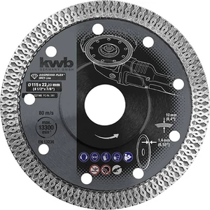 KWB Profi gyémánt vágókorong extra vékony 115x22,23x10,0x1,2mm
