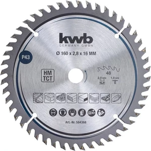 KWB Profi körfűrészlap 160x16x1,8mm TCT fogak:48 wolfram-karbid