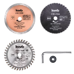 KWB mini körfűrészlap készlet 5db-os 85x10