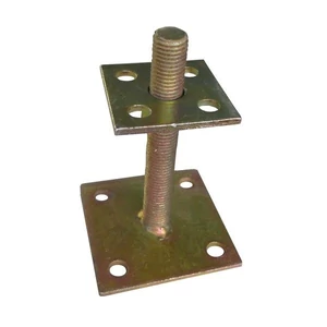 Oszloptalp lecsavarozható szintezős M20 70x70/100x100mm