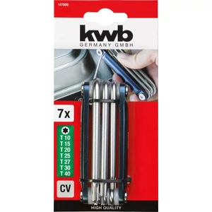 KWB Profi összecsukható torx imbuszkulcs készlet 7db-os