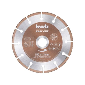 KWB Profi univerzális extra vékony szegmentált wolfram-karbid vágókorong 150x22,23x1,3mm