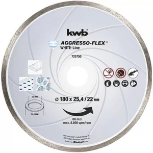 KWB Profi gyémánt vágókorong folyamatos vágóéllel 180x25,4/22,23x5,0x2,2mm