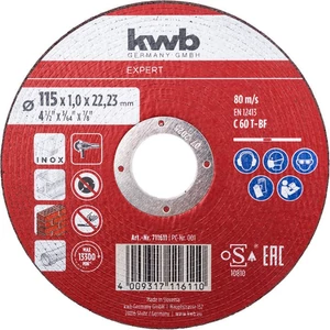 KWB 125mm vágókorong acél, alumínium, kő és műanyag vágásához