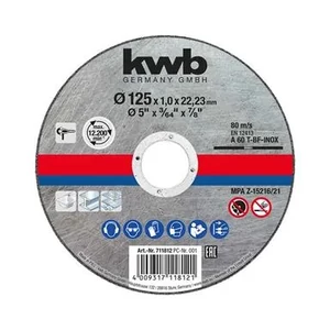 KWB Profi extra vékony INOX vágókorong 125x22,3x1,0mm