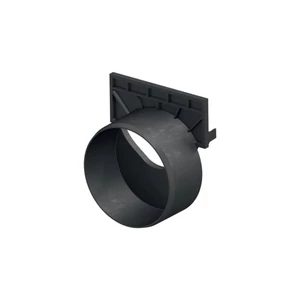 ACO Hexaline 2 homloklap műanyag fekete PP DN100