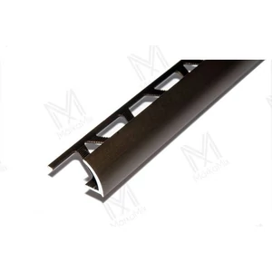 Salag aluminium élvédő íves 12mm eloxált bronz 2,5m