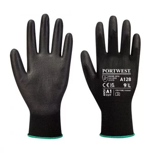 Portwest Tenyérmártott kesztyű latexmentes A128 fekete M