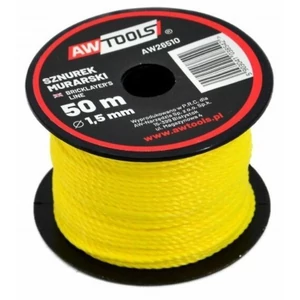 Awtools kőműves zsinór 50m/1,5mm sárga