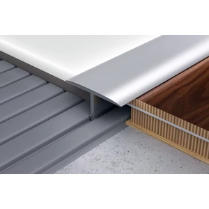 Profilplast T profil alu 26mm alu eloxált matt ezüst 2,5m