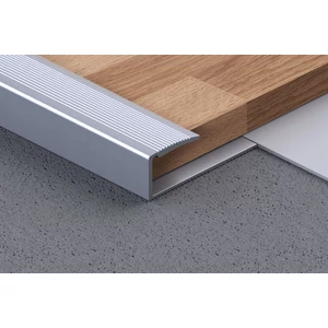 Profilplast lezáró profil alu 8mm eloxált matt pezsgő 0,90m