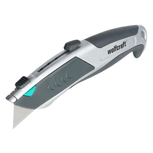 Wolfcraft profi trapézpengés kés, automata pengeutántöltővel
