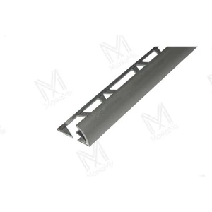 MM aluminium élvédő íves 8mm eloxált ezüst 2,5m