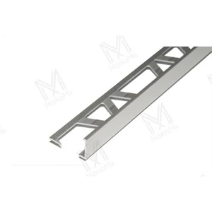 MM aluminium élvédő L profil 8mm eloxált ezüst 2,5m