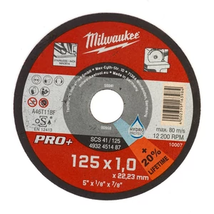 Milwaukee Vágókorong fémhez 125X1 PRO+