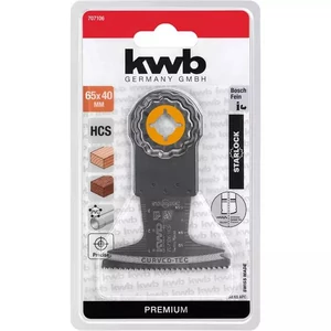 KWB Premium Starlock HCS Curved BLADE multi-szerszám íves vágópenge 40x65 mm