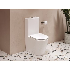 Ravak WC Elegant RimOff monoblokkos ülőkével, fehér
