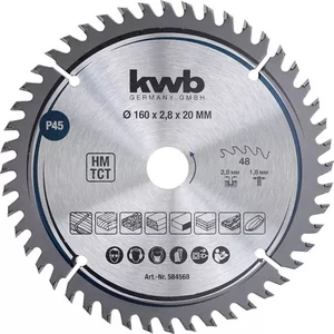 KWB EXPERT TCT fűrészlap 160 x 20 x 1,8 mm fogak: 48