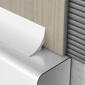 Profilplast utólagos fürdőkád szegélyléc 25x25mm fehér 2,50