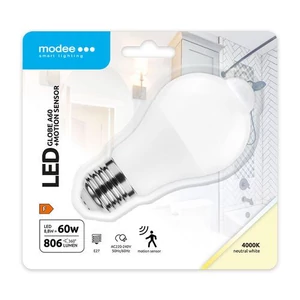 Modee LED Smart (PIR Sensor) izzó mozgásérzékelővel 8,8W E27 4000K