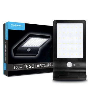 Modee Lighting LED Szolár Napelemes Fali Lámpa WS107 + szenzor (300 lumen)